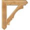 Ekena Millwork Balboa Arts and Crafts Rough Sawn Bracket w/ Offset Brace, Western Red Cedar, 8"W x 32"D x 36"H BKT0806X32X36BOA03RWR - alternate 3